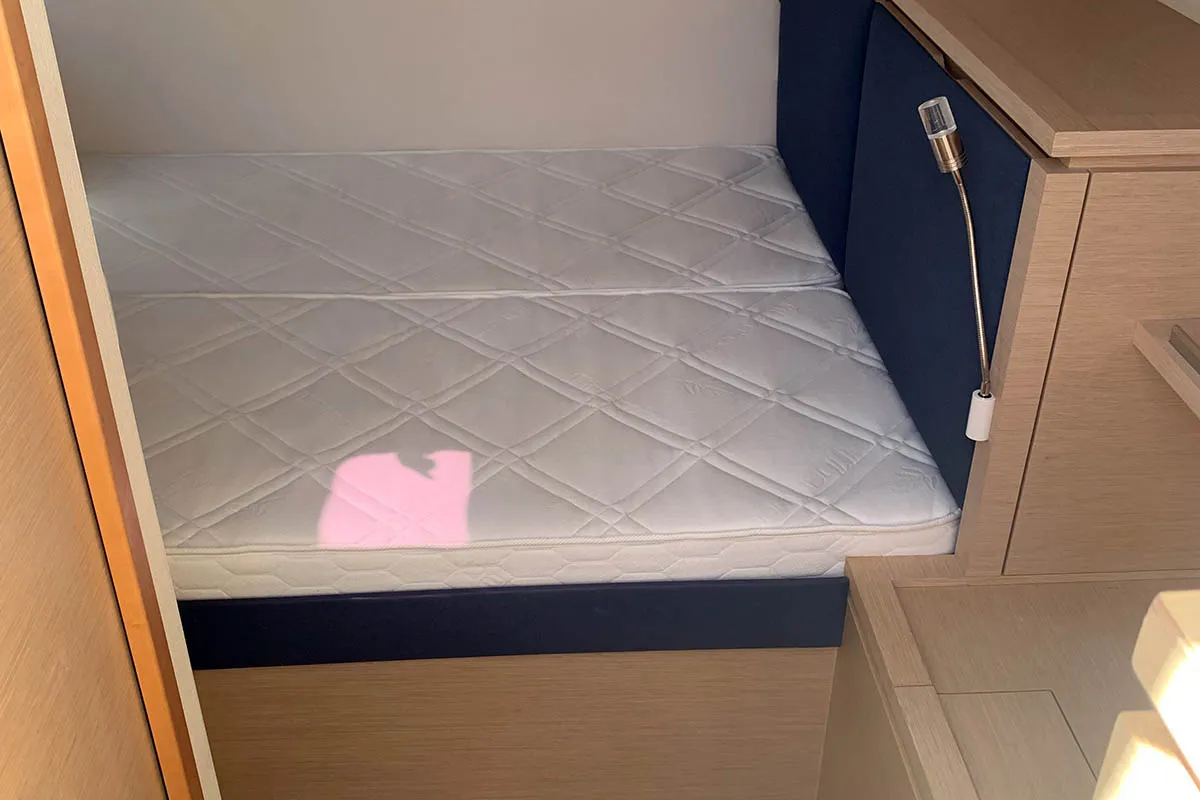 Cabin on Waterloo, a Fountaine Pajot Saba 50 catamaran at Seget Donji, Croatia