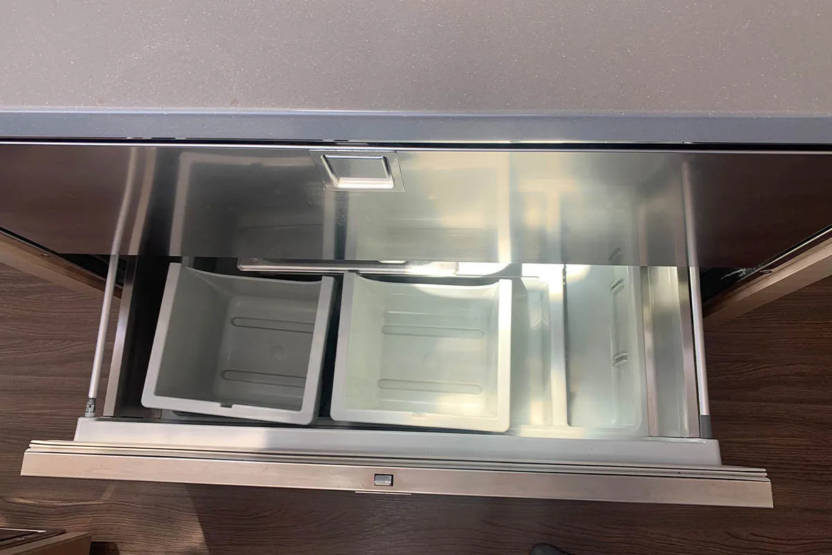 Galley of Waterloo, a Fountaine Pajot Saba 50 catamaran at Seget Donji, Croatia