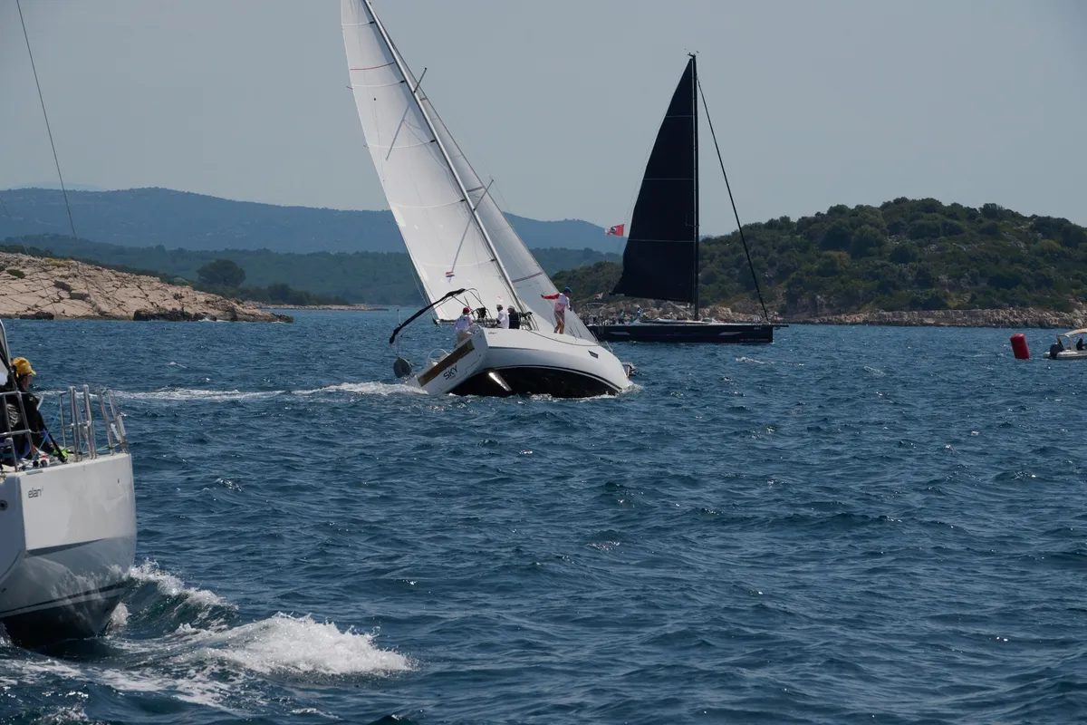 Sky, a Elan E4 sailboat at Betina, Croatia
