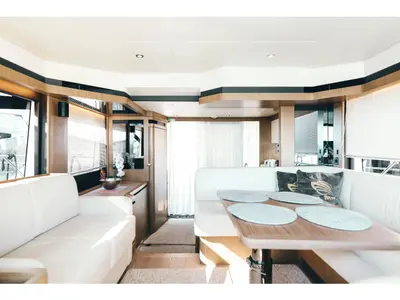 Moj Mir, a Absolute 50 Fly motor yacht at Seget Donji, Croatia