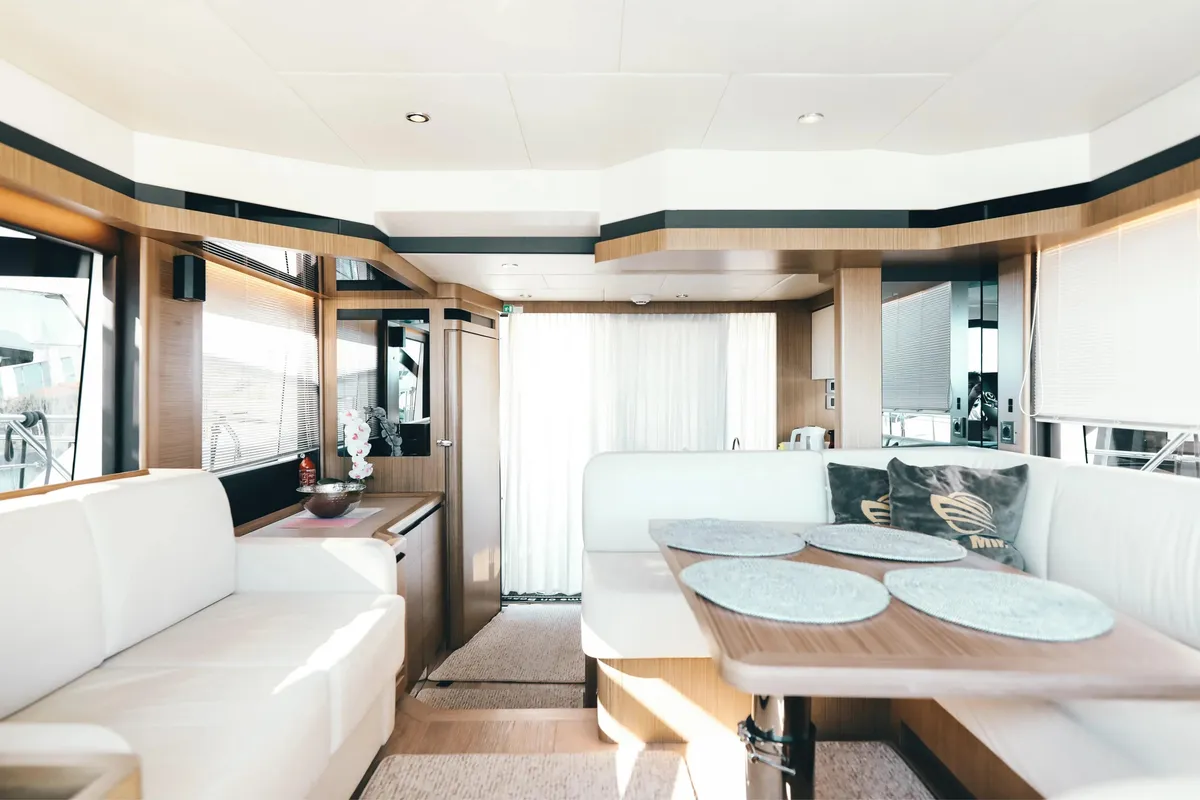 Moj Mir, a Absolute 50 Fly motor yacht at Seget Donji, Croatia