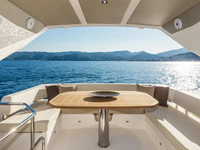 Moj Mir, a Absolute 50 Fly motor yacht at Seget Donji, Croatia