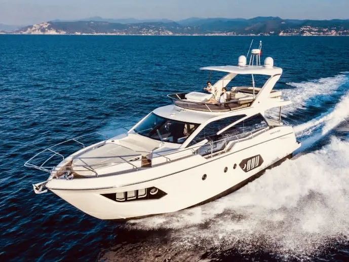 Moj Mir, a Absolute 50 Fly motor yacht at Seget Donji, Croatia