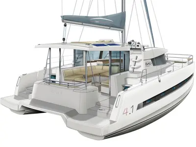 Adria Sunset, a Bali 4.1 catamaran at Punat, Croatia