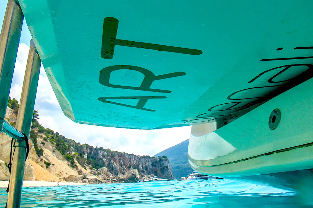 Artdrenalin, a Jeanneau Sun Odyssey 479 sailboat at Municipal Unit of Lefkada, Greece