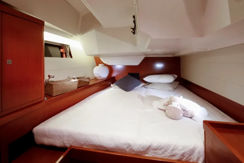 Cabin on Beneteau Oceanis 48, a sailboat at Kaštela, Croatia