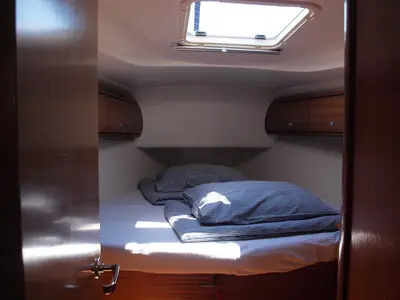 Cabin on Sea King, a Bavaria 42 sailboat at Primošten, Croatia