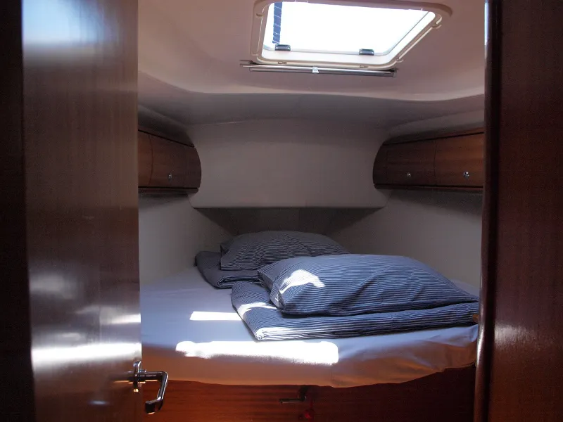 Cabin on Sea King, a Bavaria 42 sailboat at Primošten, Croatia