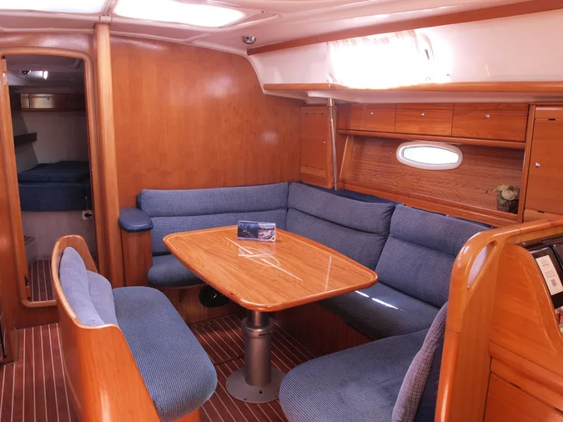 Salon of Sea King, a Bavaria 42 sailboat at Primošten, Croatia