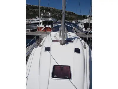 Deck of Sea King, a Bavaria 42 sailboat at Primošten, Croatia