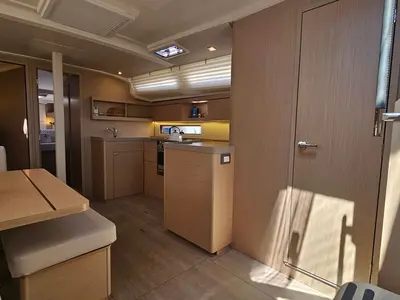 Galley of Dream Weaver, a Beneteau Oceanis 40.1 sailboat at Zadar, Croatia