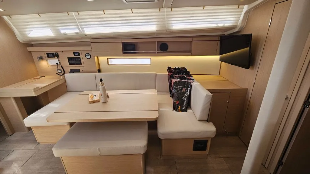 Salon of Dream Weaver, a Beneteau Oceanis 40.1 sailboat at Zadar, Croatia