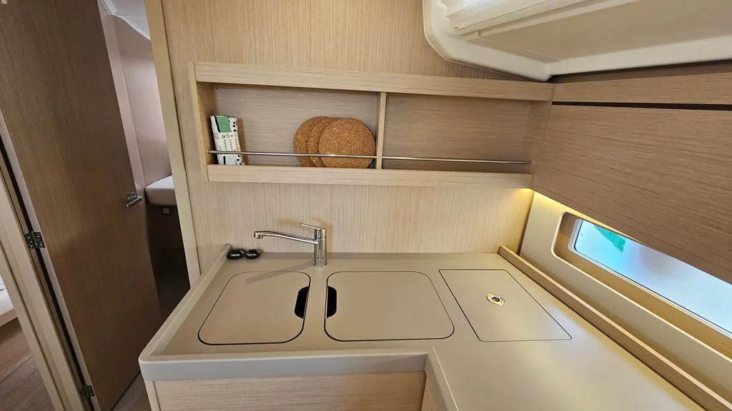 Galley of Dream Weaver, a Beneteau Oceanis 40.1 sailboat at Zadar, Croatia
