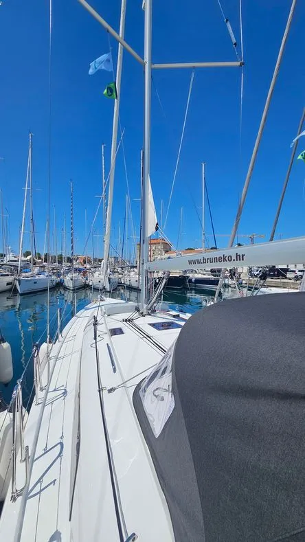 Exterior view of Dream Weaver, a Beneteau Oceanis 40.1 sailboat at Zadar, Croatia