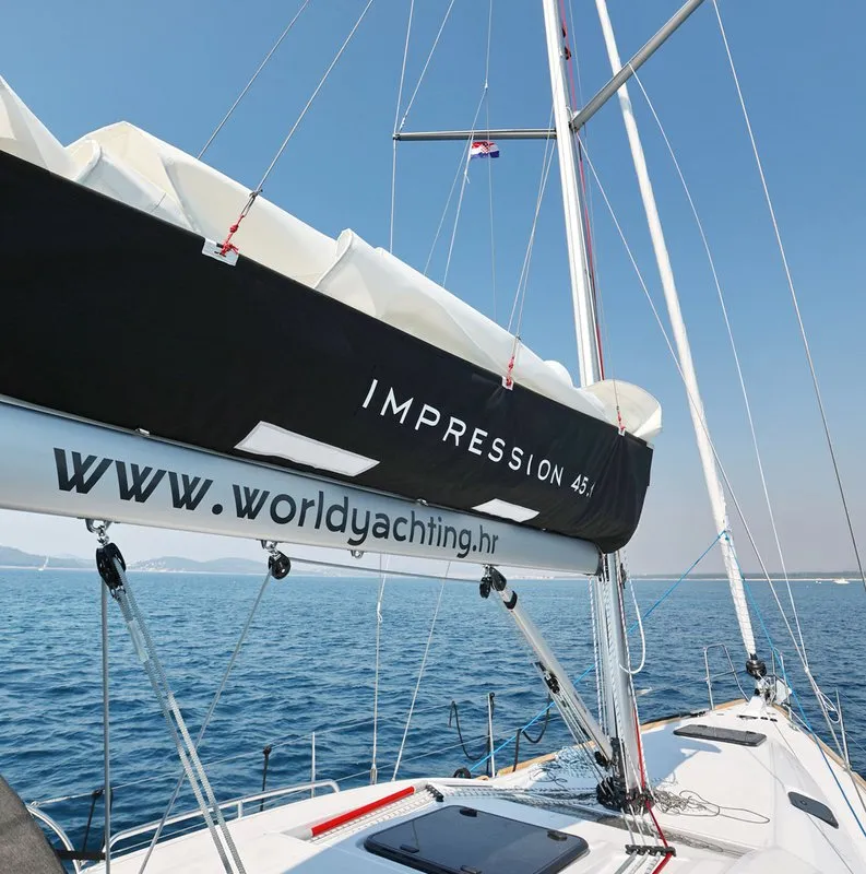 Luna, a Elan Impression 45.1 sailboat at Šibenik, Croatia