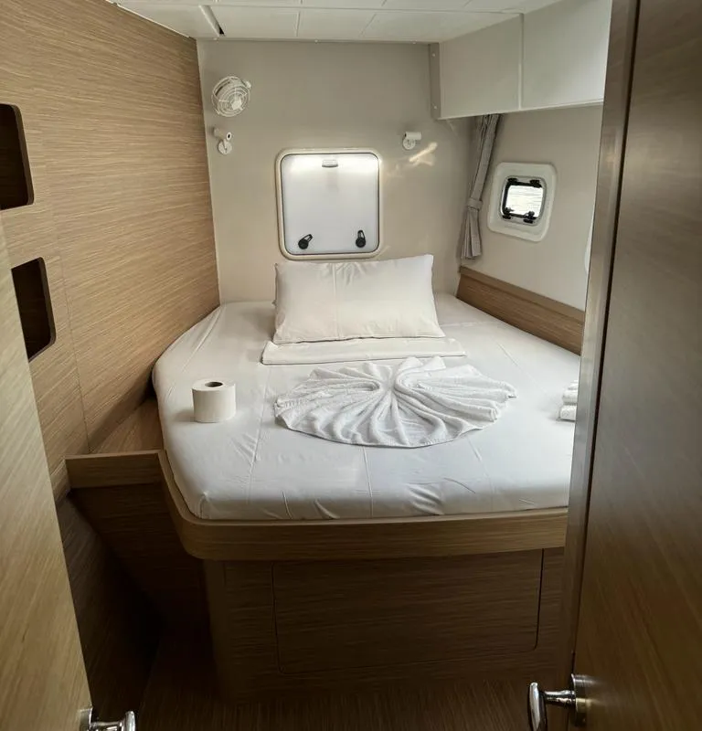 Cabin on Lagoon 42, a catamaran at Alameda, United States