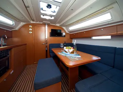 Salon of MH 62, a Bavaria Cruiser 41 sailboat at Murter, Croatia