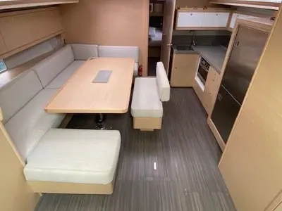 Salon of Tounema, a Dufour 470 sailboat at Marseille, France