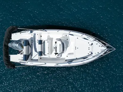 NN, a Italmar Open 16,50 motorboat at Grad Šibenik, Croatia