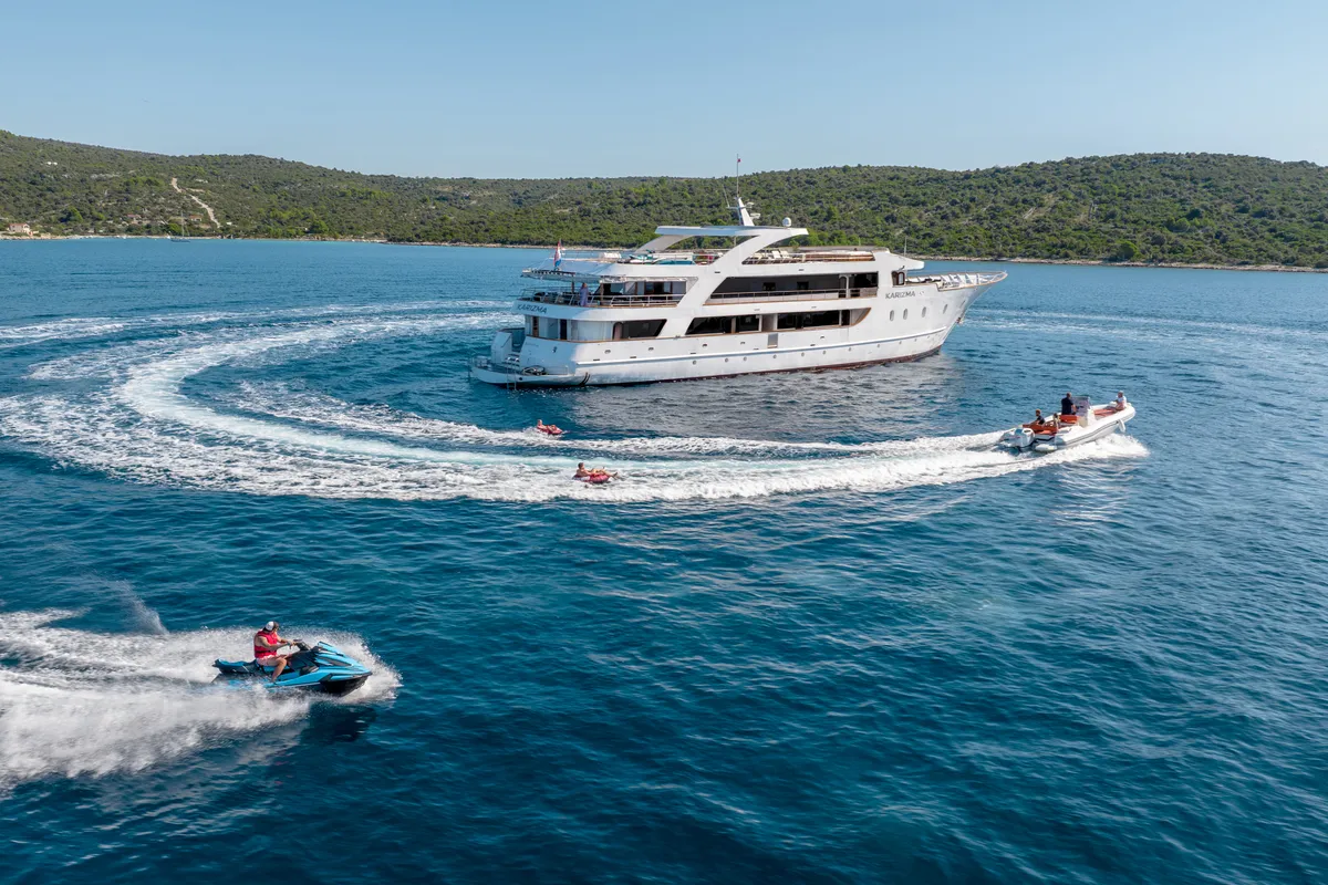 Exterior view of Karizma, a Gulet Motoryacht motor yacht at Split, Croatia