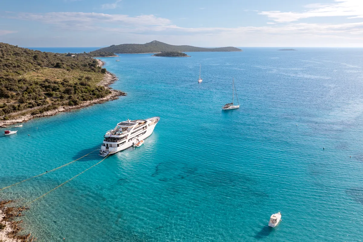 Exterior view of Karizma, a Gulet Motoryacht motor yacht at Split, Croatia