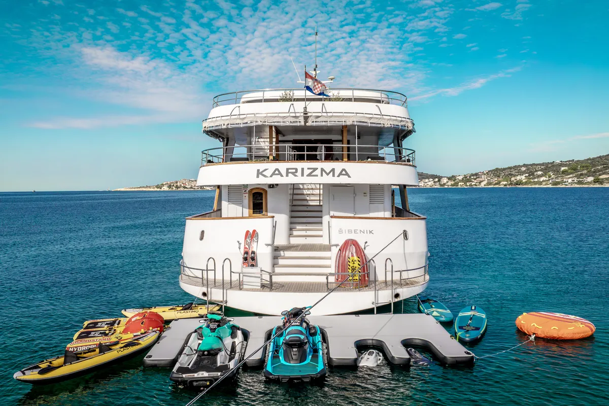 Exterior view of Karizma, a Gulet Motoryacht motor yacht at Split, Croatia