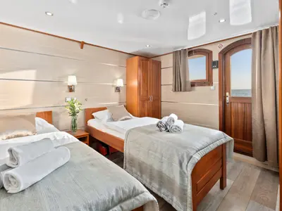 Cabin on Karizma, a Gulet Motoryacht motor yacht at Split, Croatia