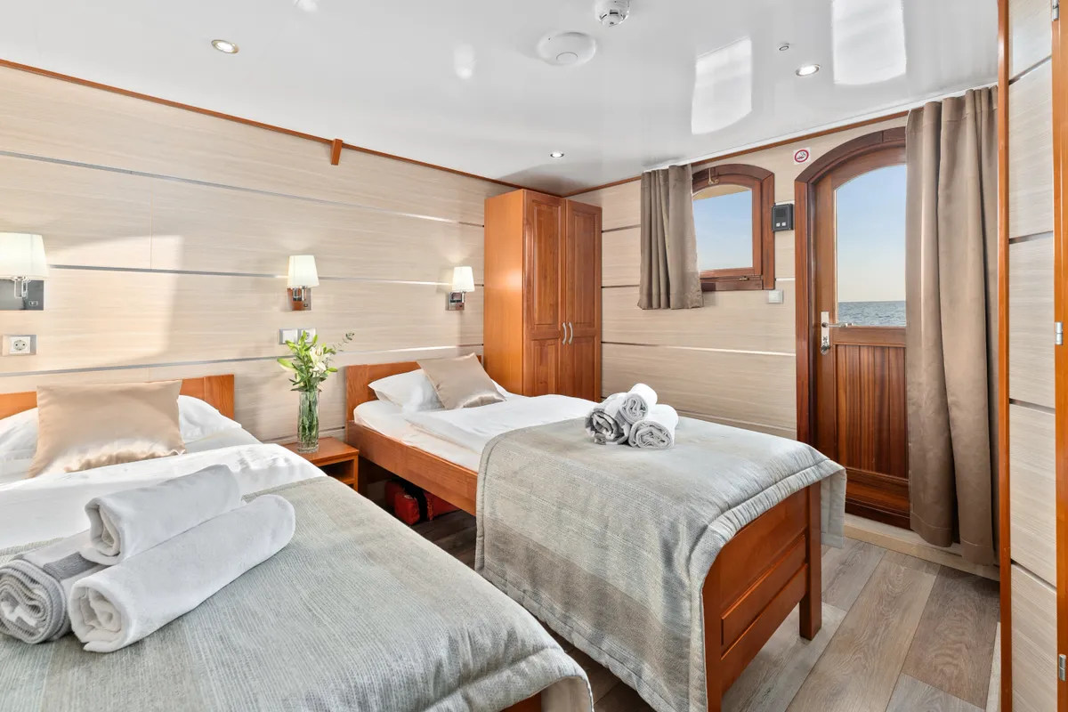 Cabin on Karizma, a Gulet Motoryacht motor yacht at Split, Croatia