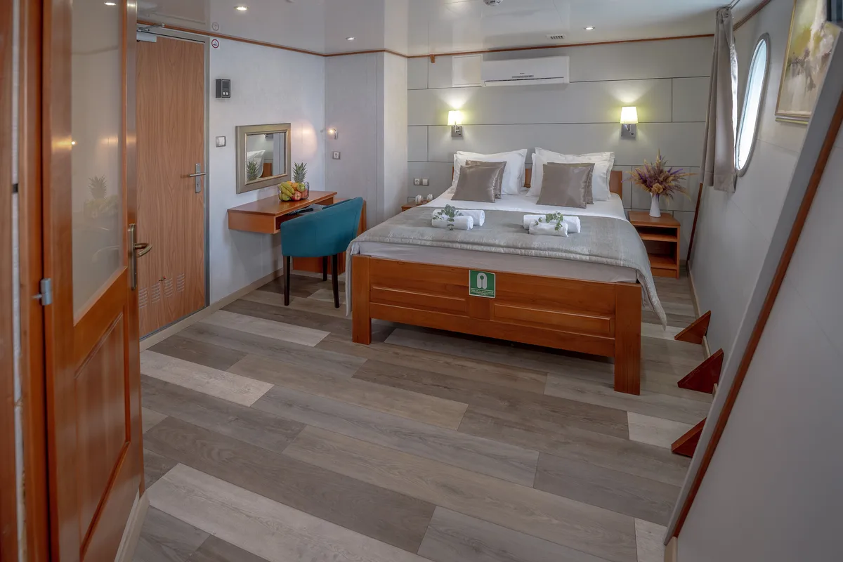 Cabin on Karizma, a Gulet Motoryacht motor yacht at Split, Croatia