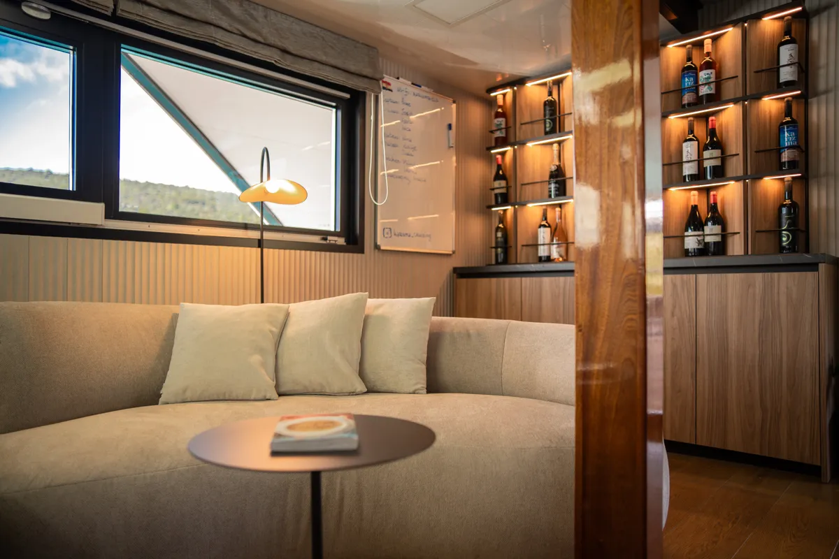 Salon of Karizma, a Gulet Motoryacht motor yacht at Split, Croatia