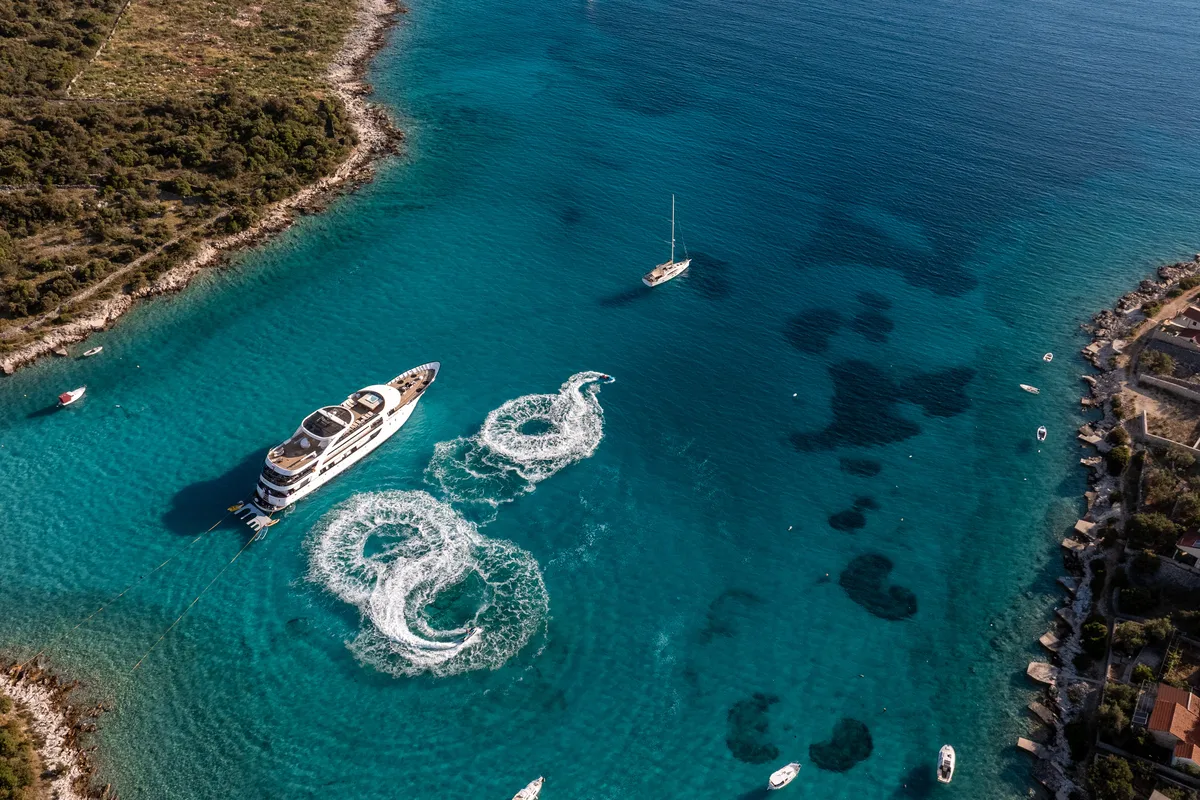 Exterior view of Karizma, a Gulet Motoryacht motor yacht at Split, Croatia