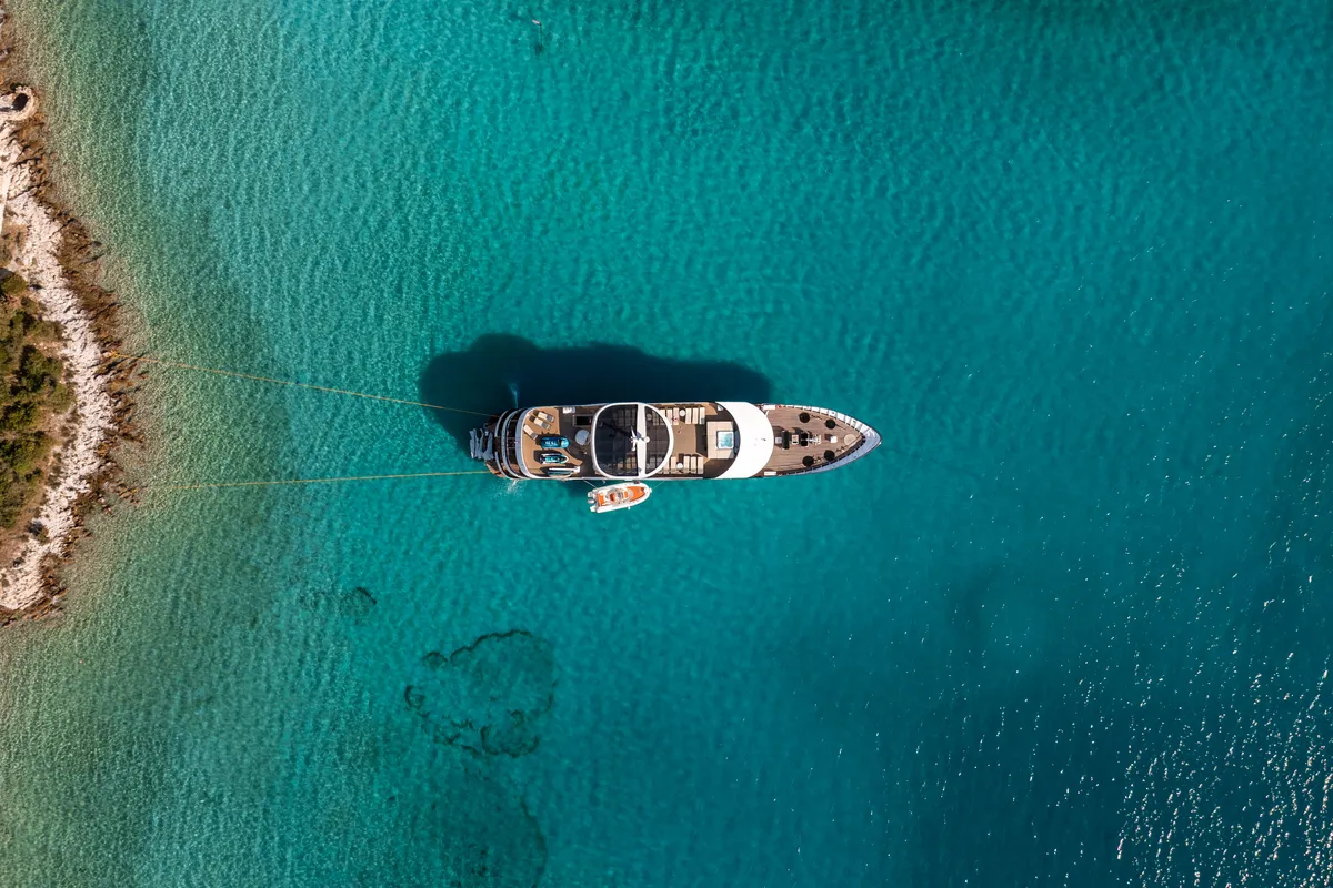 Exterior view of Karizma, a Gulet Motoryacht motor yacht at Split, Croatia