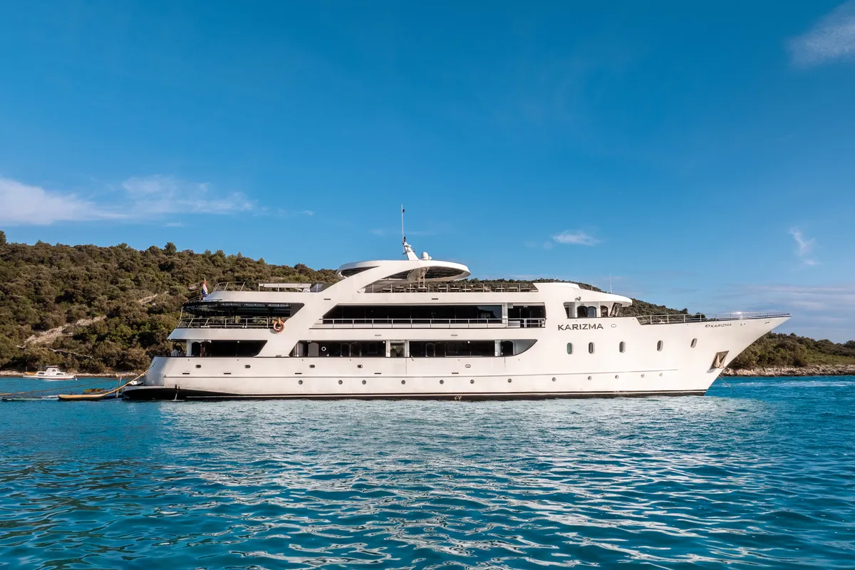 Exterior view of Karizma, a Gulet Motoryacht motor yacht at Split, Croatia