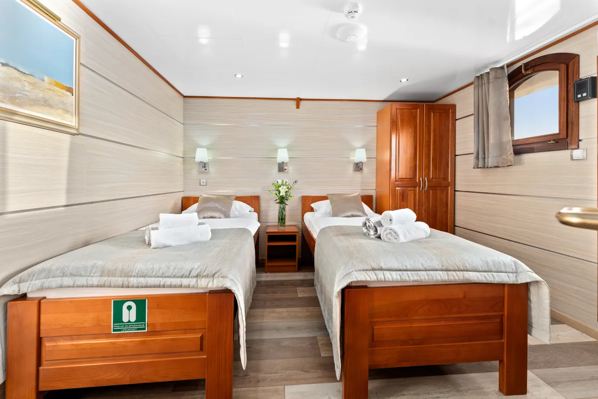 Cabin on Karizma, a Gulet Motoryacht motor yacht at Split, Croatia