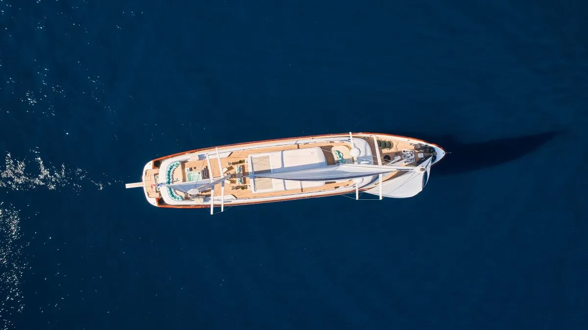 Exterior view of Omnia, a Custom Made Omnia sailboat at Split, Croatia