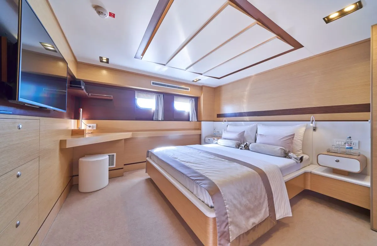 Cabin on Omnia, a Custom Made Omnia sailboat at Split, Croatia