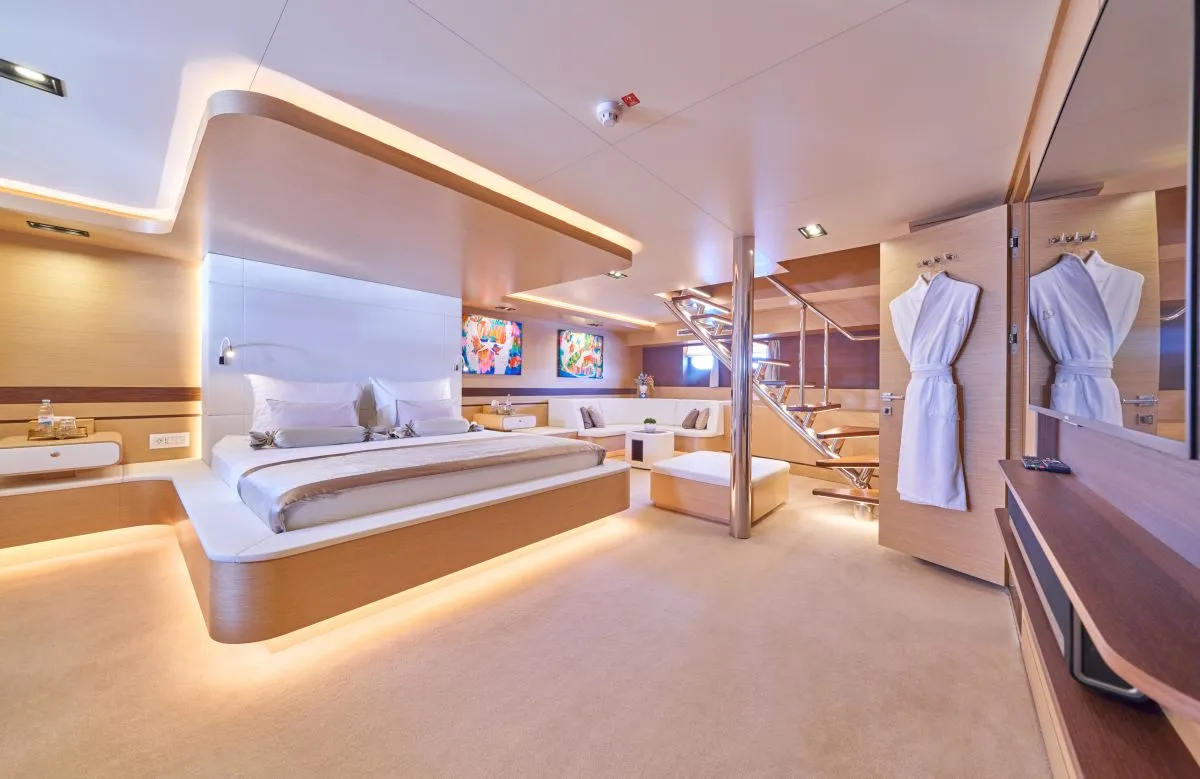 Cabin on Omnia, a Custom Made Omnia sailboat at Split, Croatia