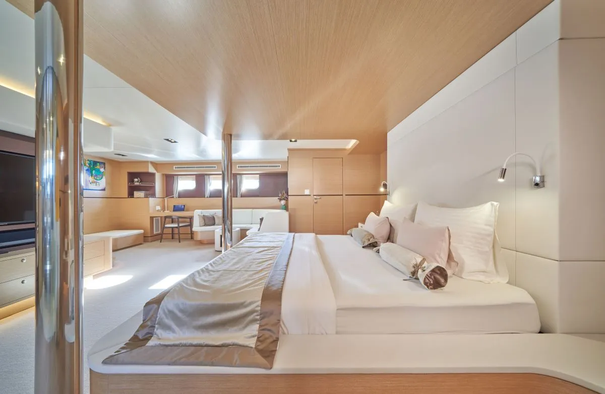 Cabin on Omnia, a Custom Made Omnia sailboat at Split, Croatia