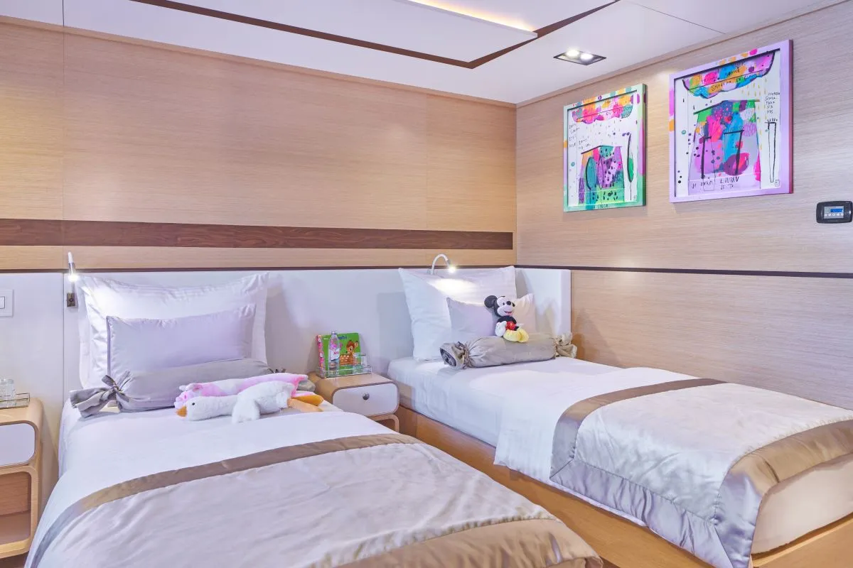 Cabin on Omnia, a Custom Made Omnia sailboat at Split, Croatia