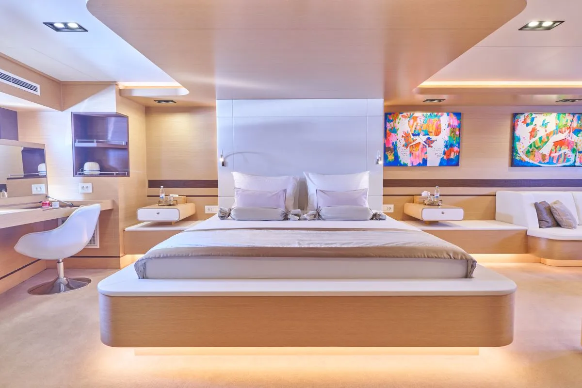 Cabin on Omnia, a Custom Made Omnia sailboat at Split, Croatia