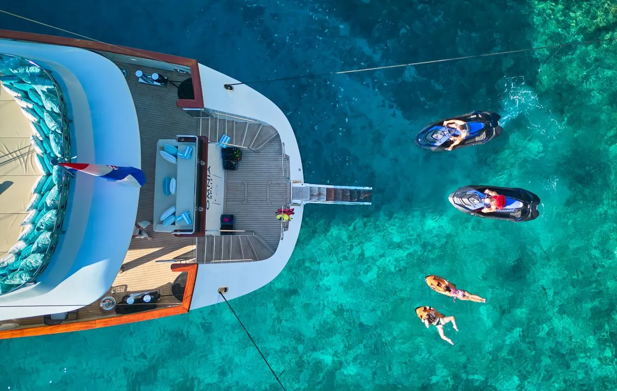Exterior view of Omnia, a Custom Made Omnia sailboat at Split, Croatia