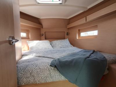Cabin on BREEZE, a Beneteau Oceanis 37.1 sailboat at Split, Croatia