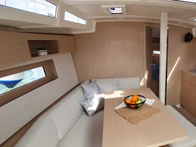 Salon of BREEZE, a Beneteau Oceanis 37.1 sailboat at Split, Croatia