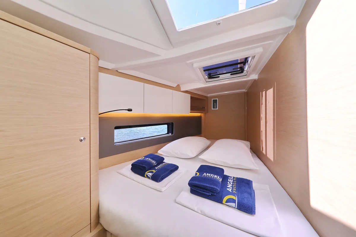 Cabin on Kaos, a Dufour 44 sailboat at Grad Biograd na Moru, Croatia