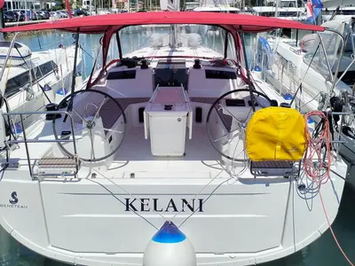 Cockpit of Kelani, a Beneteau Oceanis 40.1 sailboat at Općina Medulin, Croatia