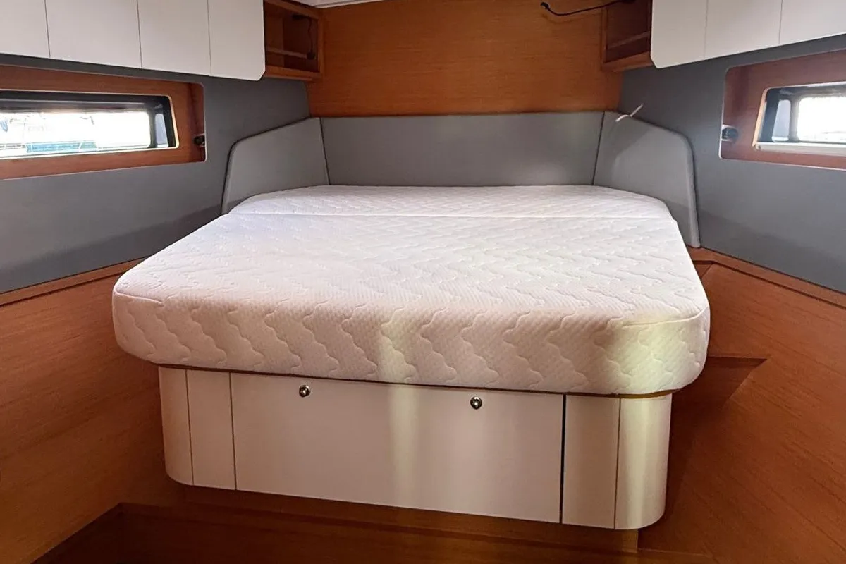 Cabin on Amaco, a Dufour 44 sailboat at Palermo, Italy