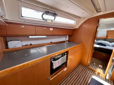 Galley of My Point, a Bavaria Cruiser 41 sailboat at Općina Marina, Croatia