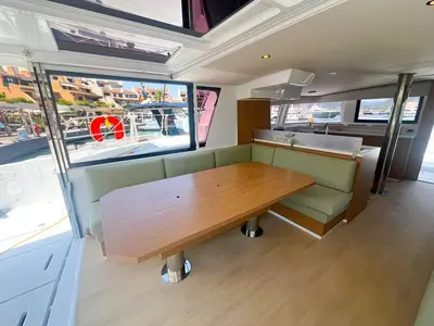 Salon of Ten, a Bali 4.6 catamaran at Ajaccio, France