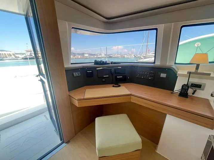 Salon of Ten, a Bali 4.6 catamaran at Ajaccio, France