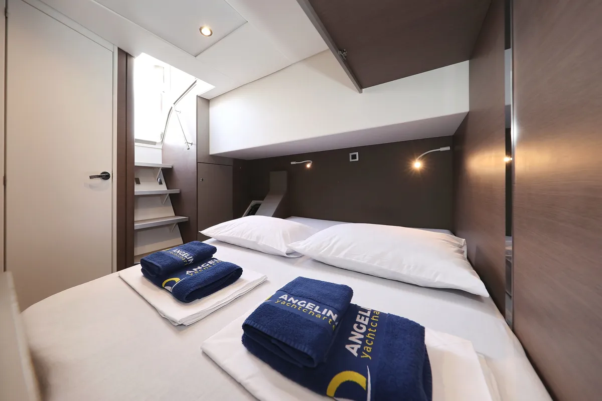 Cabin on Titan, a Bali 4.8 catamaran at Trogir, Croatia